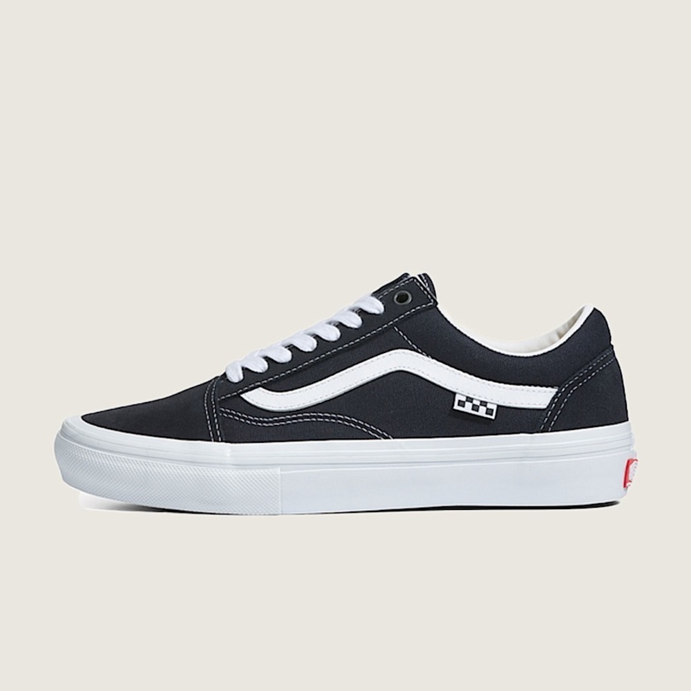 New In Box- Vans Mens Ward Suede Canvas Sneakers Shoes - Black/White-Authentic